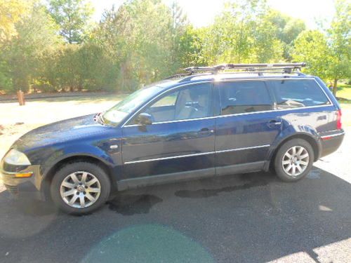 2001 volkswagen passat wagon 1.8l turbo, 5-spd. manual - thule racks - excellent