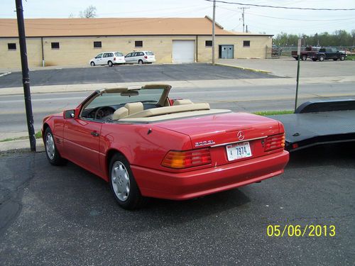 1991 MERCEDES 500SL ROADSTER  RED  NEW SOFT TOP, US $7,900.00, image 4