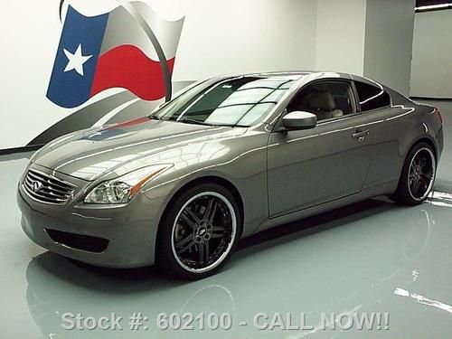 2009 infiniti g37 journey coupe auto leather 20's 37k  texas direct auto