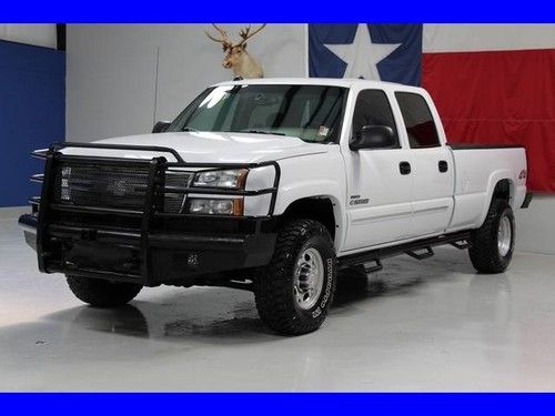 2005 2500 hd diesel 4x4 crew cab 6.6l duramax carfax lwb tx