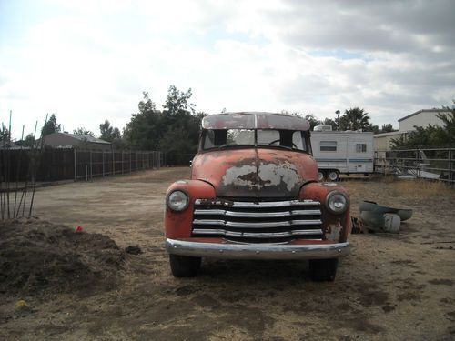 1952 chevy pickup 5 window cab, california truck, engine runs