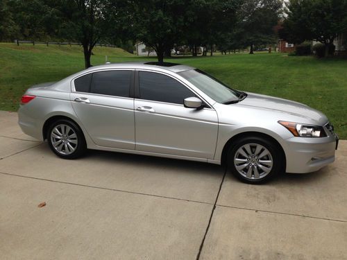 2012 honda accord 4dr sedan ex-l v6 factory warranty