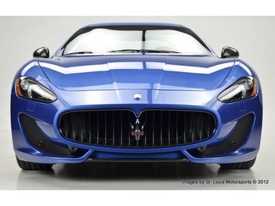 2013 Maserati Granturismo Sport Coupe Blu Sophisticato over Nero 422 Miles!, image 4