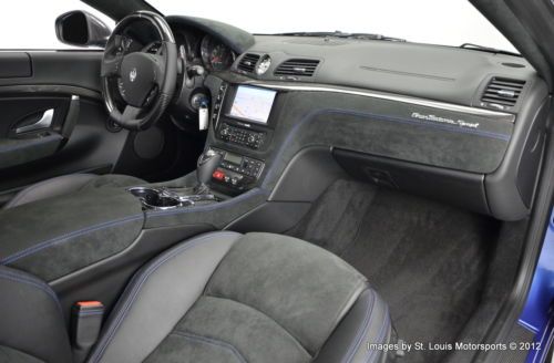 2013 Maserati Granturismo Sport Coupe Blu Sophisticato over Nero 422 Miles!, image 12