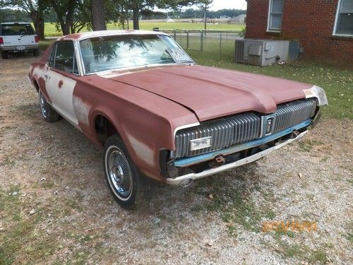 1967 mercury cougar a code body with interior great to restore or restomod