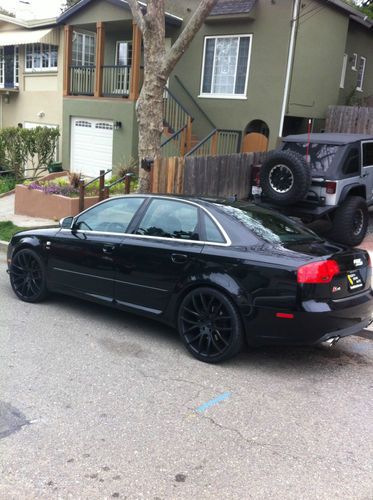 2007 audi s4  4-door 4.2l manual trans black on black low 58k miles