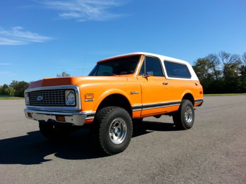Lifted 1971 chevy k5 blazer 4x4! zz4 crate engine! built 700r4! overdrive! np205