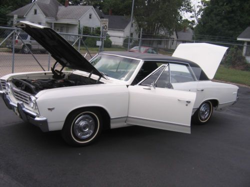 67 chevelle malibu 4 dr hardtop sport low miles &#034;mint&#034;