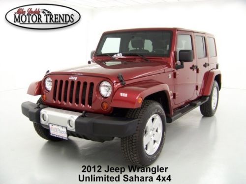 2012 4x4 unlimited sahara matching hardtop media am fm cd jeep wrangler 13k