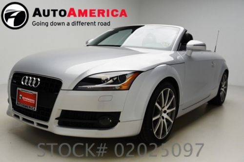 27k audi tt low miles convertible turbo silver leather autoamerica