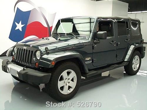 2008 jeep wrangler unltd sahara 4-door convertible auto texas direct auto