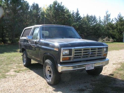 1983 ford bronco xlt suv 8 cyl 351 windsor engine blue off road rebuilt tough