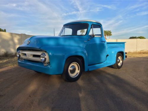 1953 ford f100, pickup truck, stepside, 1954 1955 1956, hot rod, rat rod