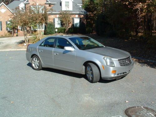 2005 cadillac cts-silver w/black interior-great shape-garaged-bose-heated seats