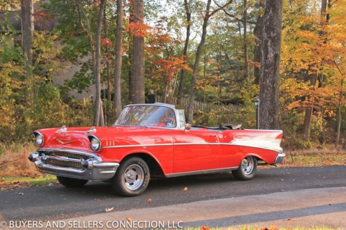 1957 bel air 4 speed convertible - restored - street rod