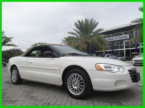 04 white 2.7l v6 convertible *leather &amp; suede seats *cd changer *low miles *fl