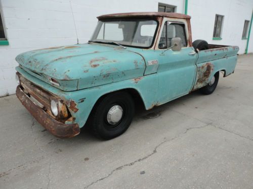 1965 chevy c10 short bed hot rod swb fleetside automatic patina