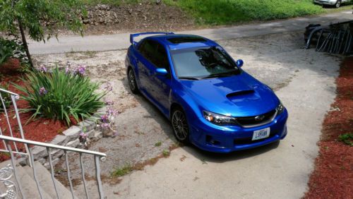 2011 subaru wrx sti limited. rally blue, low miles near mint