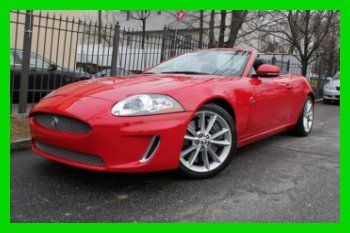 Only 14k miles on this rare salsa red xkr convertible!!