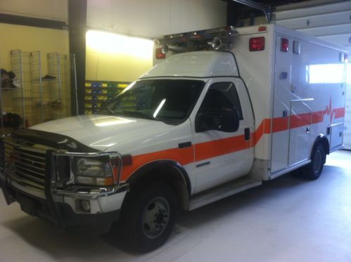 2002 ford f350 mccoy miller ambulance 7.3l power stroke 4wd