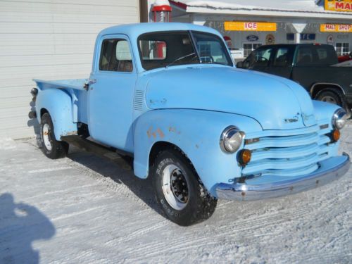 1950 chevy pickup truck inline 6 running