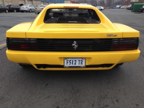 1992 ferrari testarossa 512tr, 18k miles, tubi exhaust, just had t.belt service