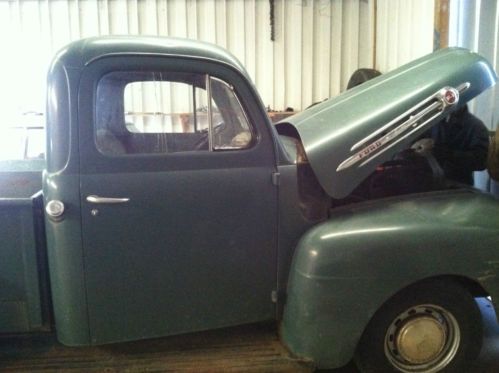 Great barn find! all original 1952 ford f1 pick up w/ falthead v-8