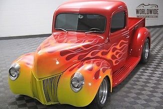 1940 ford street rod pickup truck! v8! a/c! restored! stunning truck!