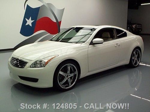 2008 infiniti g37 journey coupe sunroof nav 20&#039;s 66k mi texas direct auto