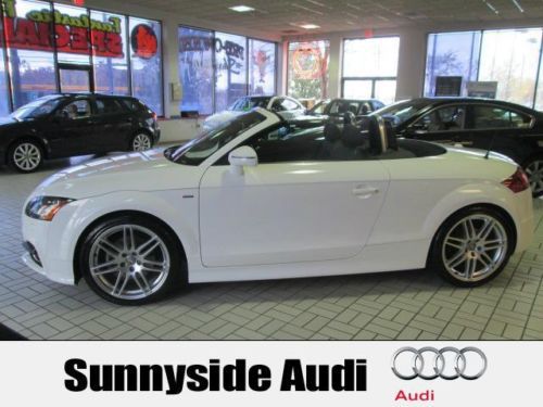 2011 audi tt 2.0t quattro roadster automatic certified 33k white led&#039;s bluetooth