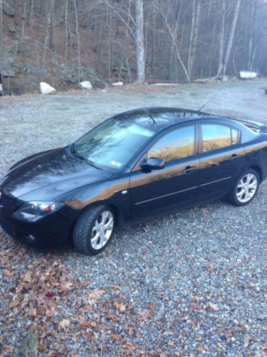 2008 mazda 3 black sedan with 95k miles