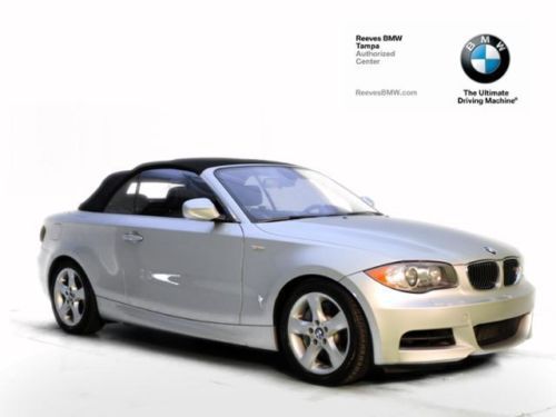 2011 bmw 1 series 2dr conv certified convertible 3.0l cd  a/c
