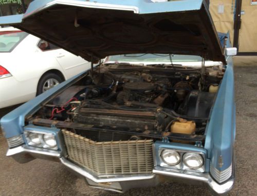 1970 Cadillac DeVille Convertible Blue with Blue Leather Interior, US $5,500.00, image 4