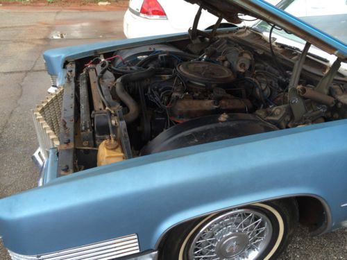 1970 Cadillac DeVille Convertible Blue with Blue Leather Interior, US $5,500.00, image 13
