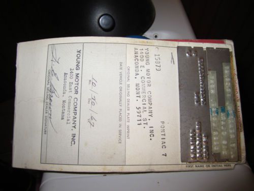 SUPER RARE 1 OF 1 1967 PONTIAC GTO, FRAME OFF RESTORATION! ORIGINAL PANELS!, US $35,000.00, image 14