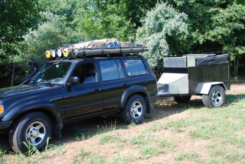 1993 toyota land cruiser with custom camping trailer