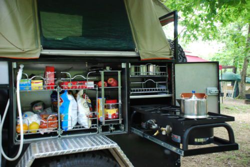 1993 Toyota Land Cruiser with Custom Camping Trailer, image 2