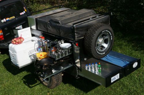 1993 Toyota Land Cruiser with Custom Camping Trailer, image 3