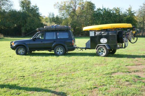 1993 Toyota Land Cruiser with Custom Camping Trailer, image 4
