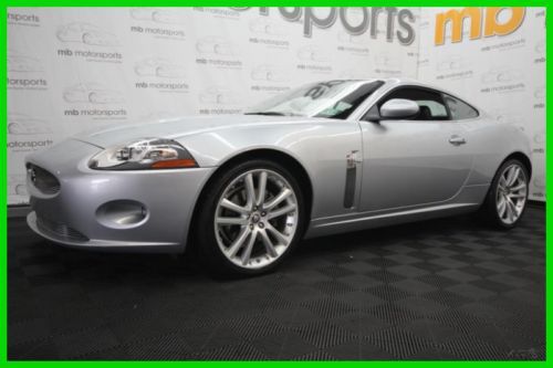 2007 jaguar xk silver w/ black leather int. beautiful car must see