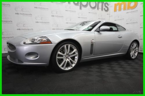 2007 jaguar xk silver w/ black leather int. beautiful car must see