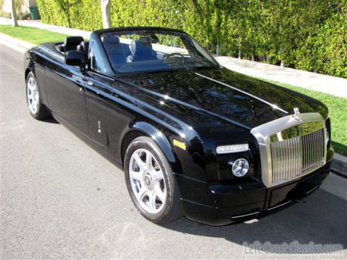 2010 rolls royce phantom drophead coupe convertible triple black