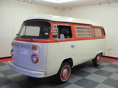 1973 73 volkswagen vw westfalia campmobile poptop camper westy van pop up beetle