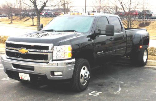 2014 3500hd dually turbo diesel black on black leather navi bose fully loaded nr