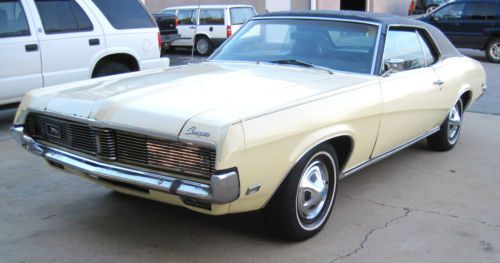 1969 mercury cougar rare &#034;m&#034; code 351 windsor 4v, dual exhaust, automatic, a/c