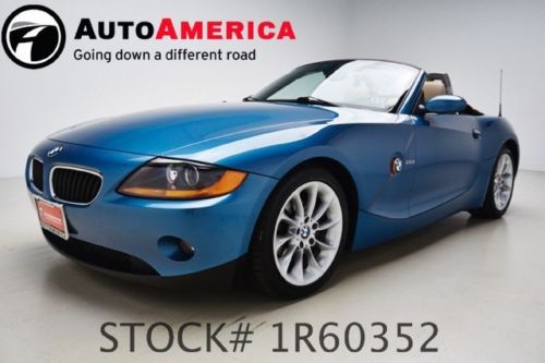 47k low miles 2003 bmw z4 roadster 2.5i convertible manual leather soft top