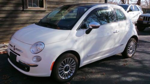 2012 fiat 500 lounge hatchback 2-door 1.4l 5-spped 38-40 mpg 3998 miles