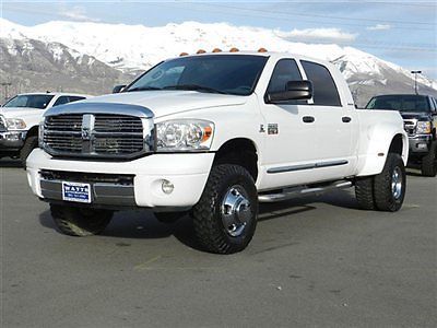 Dodge ram mega cab laramie 4x4 cummins diesel dually leather dvd auto tow