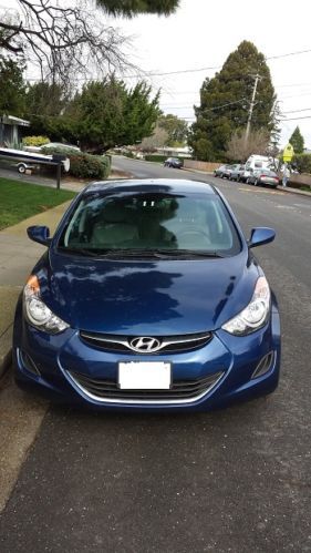 2013 hyundai elantra gls blue - low miles