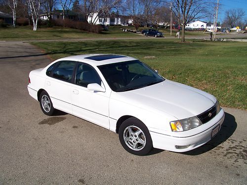 1998 toyota avalon xls, 6 cyl, 4 dr, runs great, sunroof, car, white, loaded